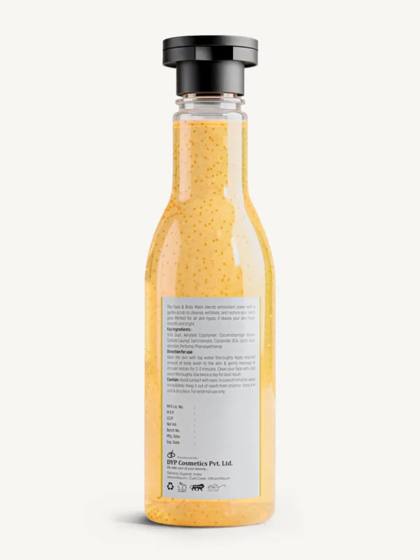 hydra smooth face body wash with beads brightening anti aging deep cleansing glowing skin milau