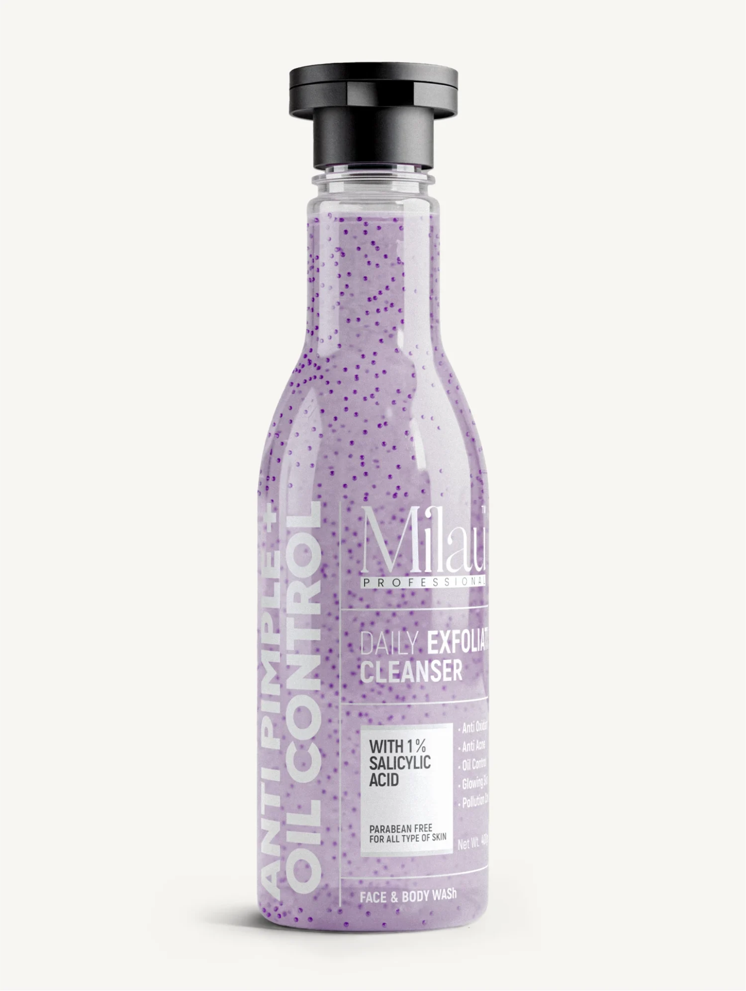 Daily Exfoliating Cleanser with 1% Salicylic Acid — Anti-Pimple & Oil Control | 200 ml & 400 ml