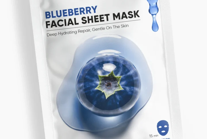 blueberry sheet mask antioxidant face mask glowing skin repair skincare milau