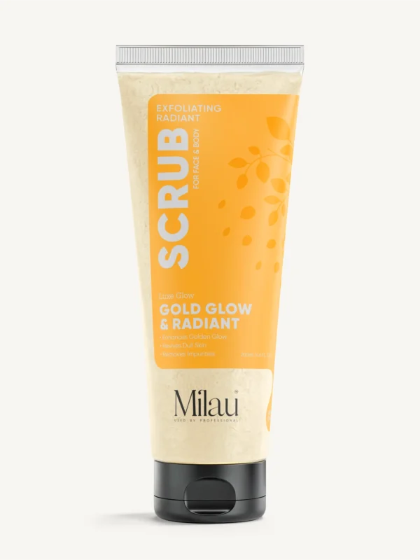 Milau face and body scrub for glowing skin tan removal exfoliating body polishing scrub