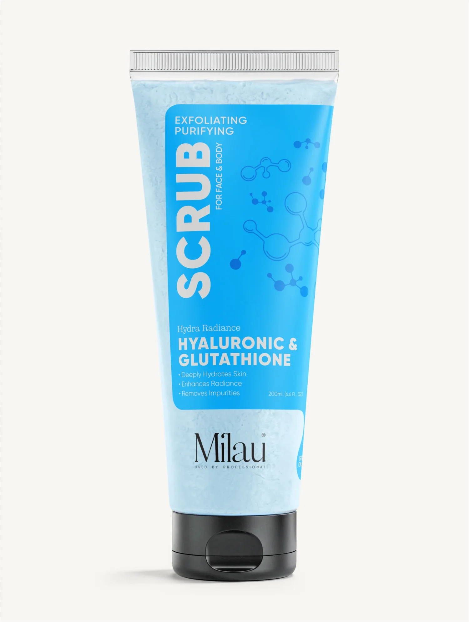 Hyaluronic & Glutathione Face And Body Scrub | 200 Ml