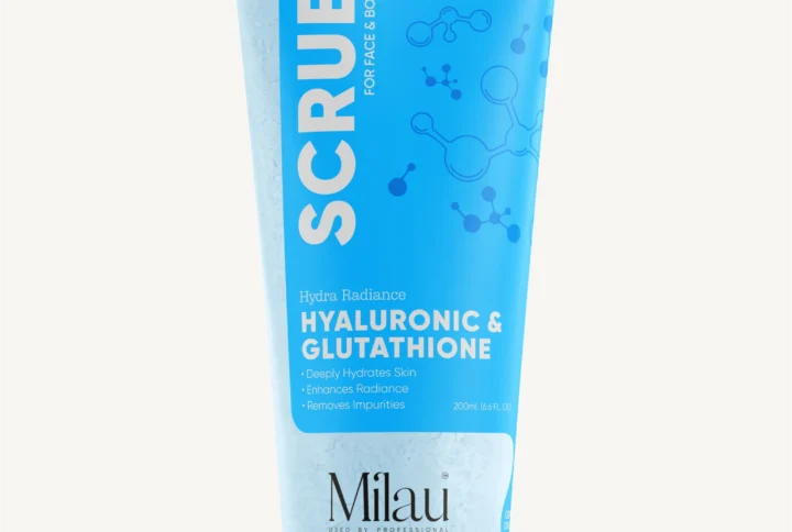 Hyaluronic acid face and body scrub for dry skin hydrating exfoliating scrub