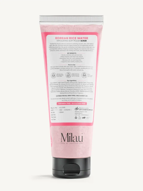 rice water scrub ingredients and benefits glowing skin