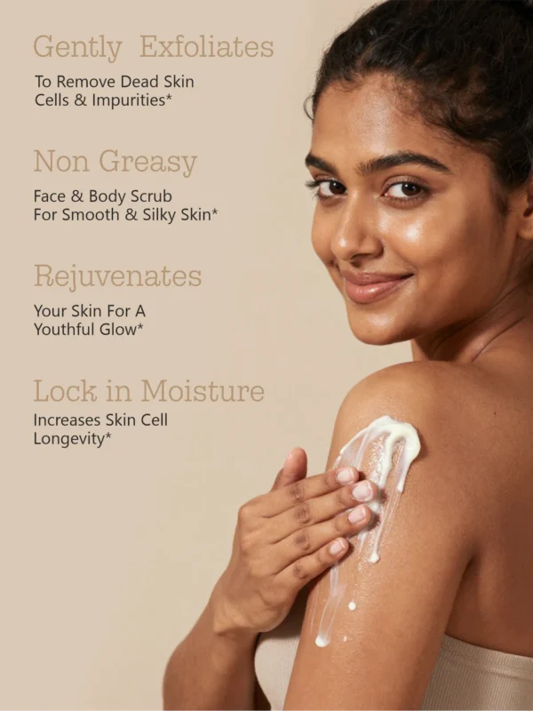 face and body scrub for glowing skin tan removal gentle exfoliating scrub for all skin types