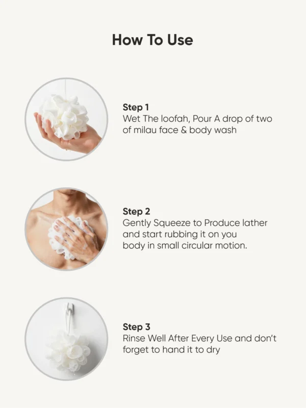 how to use face and body wash steps loofah skincare routine cleansing exfoliation guide