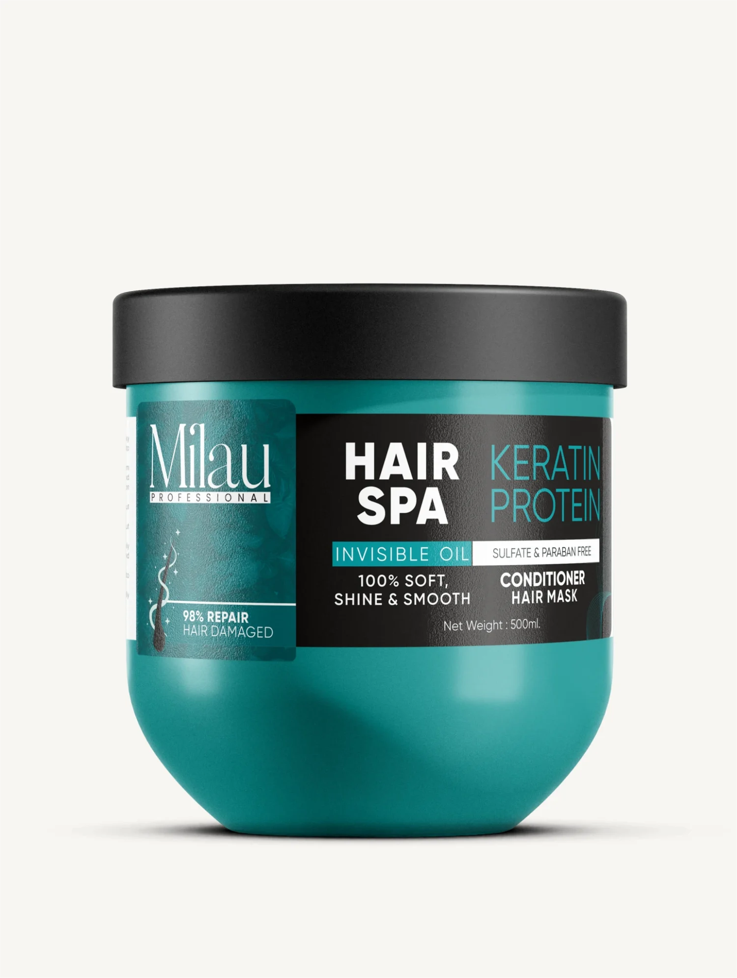 Keratin Protein Hair Spa Conditioner Mask — Invisible Oil, 100% Soft, Shine & Smooth | 500 ml