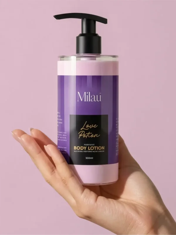 Milau Love Potion perfume body lotion bottle in hand moisturizing scented lotion 300ml