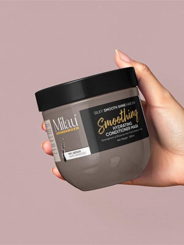 silky smooth hair conditioner mask for frizz control and glossy shine