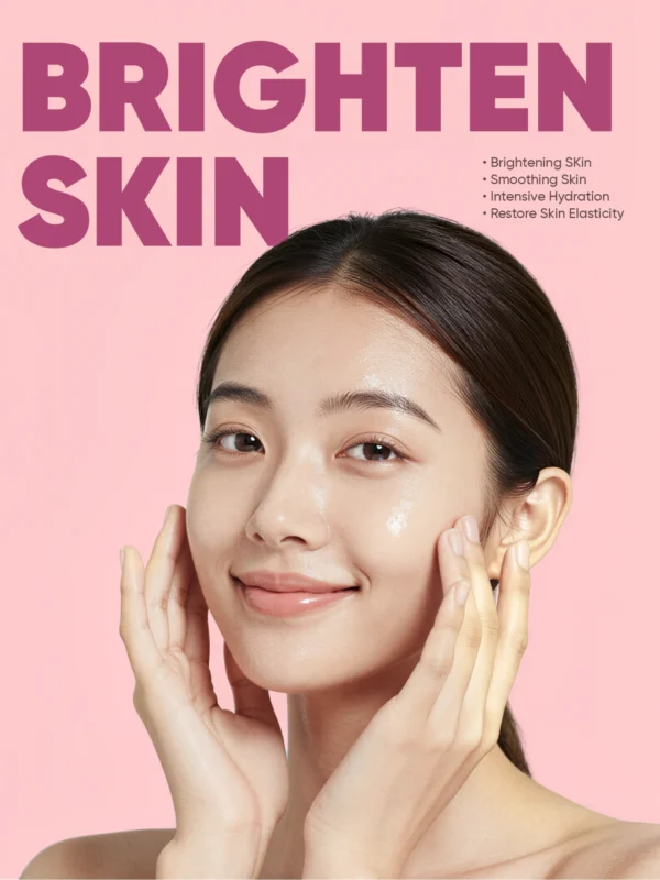 Brightening skin benefits of Korean glass skin treatment kit with hydration and smooth texture results