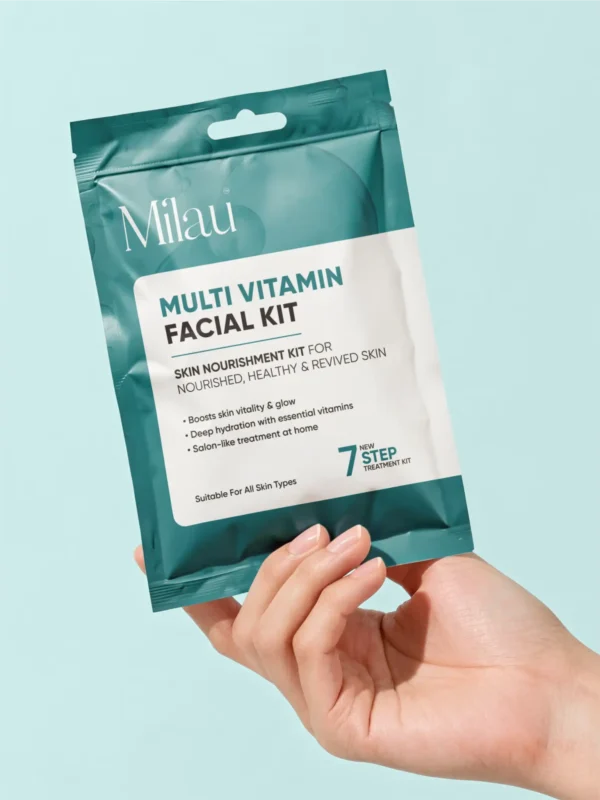 Milau Multi Vitamin Facial Kit 7 step nourishing facial kit for healthy hydrated glowing skin
