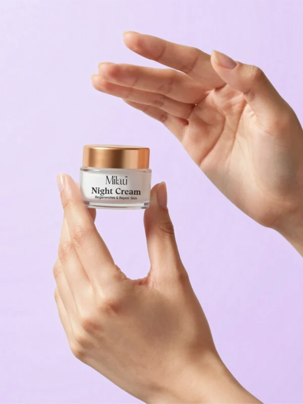 Milau Korean rice water night cream glutathione brightening cream glass skin India skincare