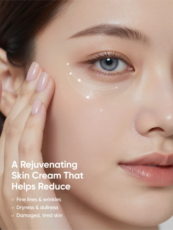 woman applying Milau night cream on face glowing skin night skincare routine India