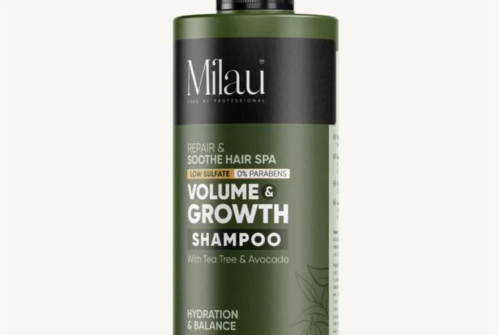hair growth shampoo bottle with tea tree avocado for hair fall control and scalp balance